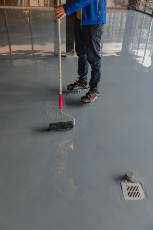 Speckled Garage Floor Painting in Frederick, MD